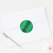Groene Faux Metallic Folie  Sticker (Envelop)