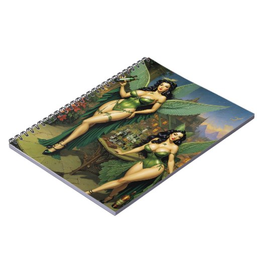 Groene Fee: Absinthe Notitieboek (Linkerzijde)