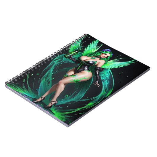 Groene Fee: Absinthe Notitieboek (Linkerzijde)