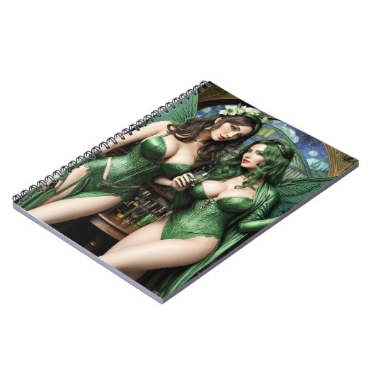 Groene Fee: Absinthe Notitieboek (Linkerzijde)