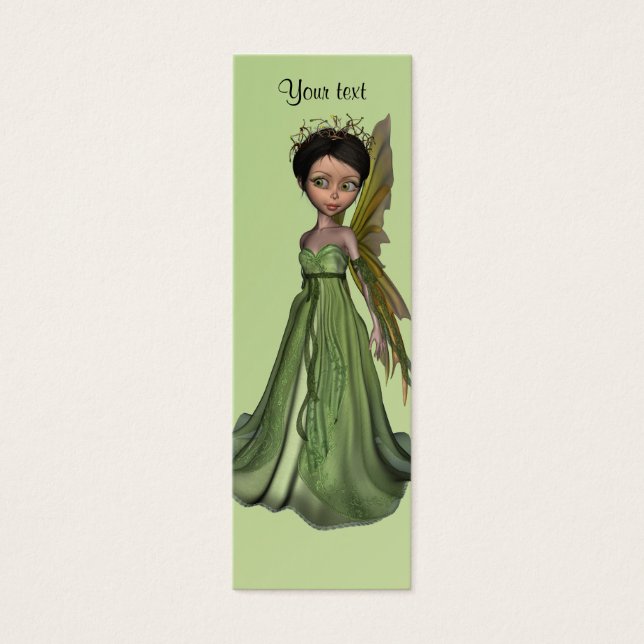 Groene fee mini visitekaartjes (Voorkant)
