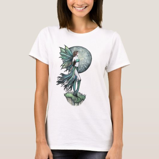 Groene Fee Volle Maan Tank Top door Molly Harrison (Voorkant)