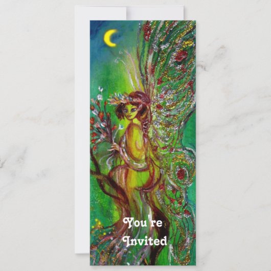 GROENE FEËNGELE YELLOW blauw rood zilver Kaart (Voorkant)