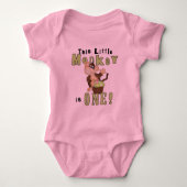 Groene Feestaap 1e Verjaardag Tshirts en geschenke (Voorkant)