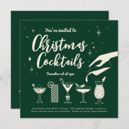 Groene  feestdag Drinken en cocktails nodigen uit Kaart