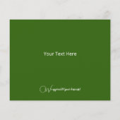 Groene feestdag met kerstboomgaard voor budget (Achterkant)