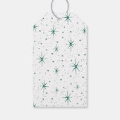 Groene feestdag voor Merry en BrightStor Script Cadeaulabel (Achterkant)