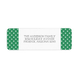 Groene feestdagen Adresetiketten Etiket
