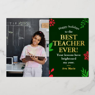 Groene Feestdagen De Beste Leraar Ooit! Van Leerli