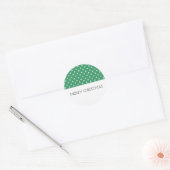 Groene feestdagen Stickers (Envelop)