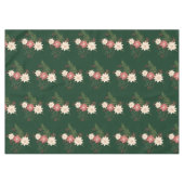 Groene Feestelijke Botanische Kerstvakantie Tafelkleed (Voorkant (Horizontaal))