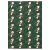 Groene Feestelijke Botanische Kerstvakantie Tafelkleed (Voorkant)