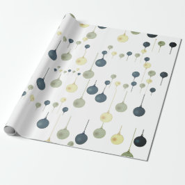 Groene feestelijke kerst opknoping Ornamenten Mode Cadeaupapier