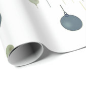 Groene feestelijke kerst opknoping Ornamenten Mode Cadeaupapier (Rol Hoek)