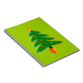 Groene feestelijke kerstboom notitieboek (Rechterzijde)