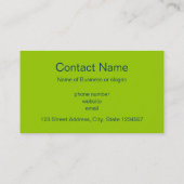 Groene feestelijke kerstboom visitekaartje (Achterkant)