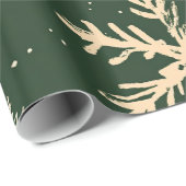 Groene feestelijke kerstpatronen Wrappi Cadeaupapier (Rol Hoek)