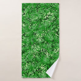 Groene Fern Bath set Badhanddoek