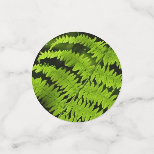 Groene fern confetti (Kleine voorkant)