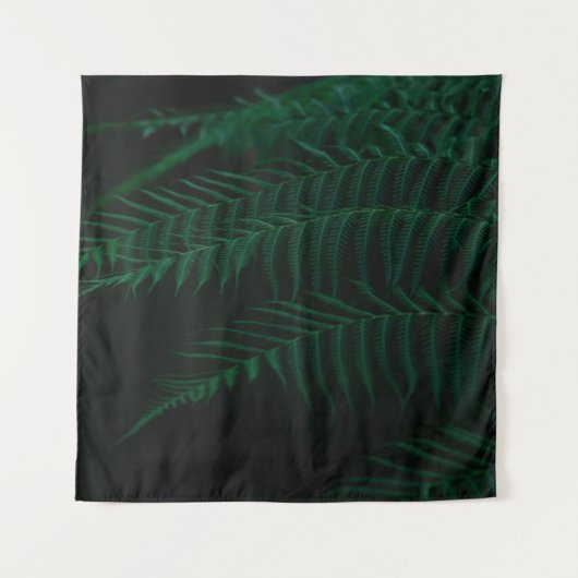 GROENE FERN-PLANT IN DICHTERE FOTOGRAFIE WANDKLEED (Voorkant)