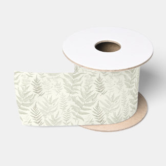 Groene fern satijnen lint
