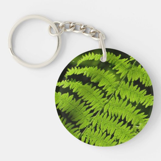 Groene fern sleutelhanger (Voorkant)
