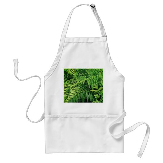 Groene fern standaard schort (Voorkant)