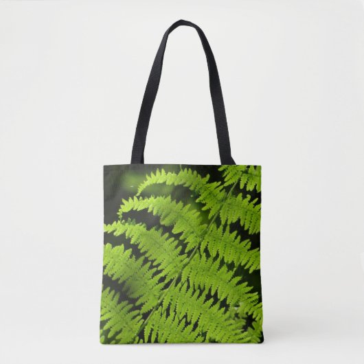Groene fern tote bag (Voorkant)