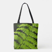 Groene fern tote bag (Achterkant)