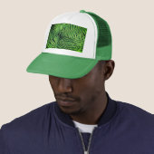 Groene fern trucker pet (In situ)