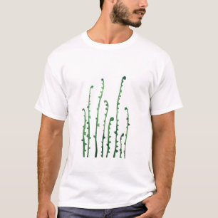 groene fern-waterverf t-shirt