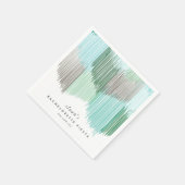 Groene Fiesta Moderne Fringe Bachelorette-feestje Servet (Hoek)