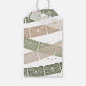 Groene Fiesta verjaardagsgunst Tags Cadeaulabel (Achterkant)