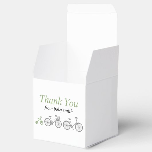 Groene fiets bedankdoosjes (Geopend)