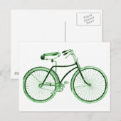 groene fiets briefkaart (Voorkant / Achterkant)