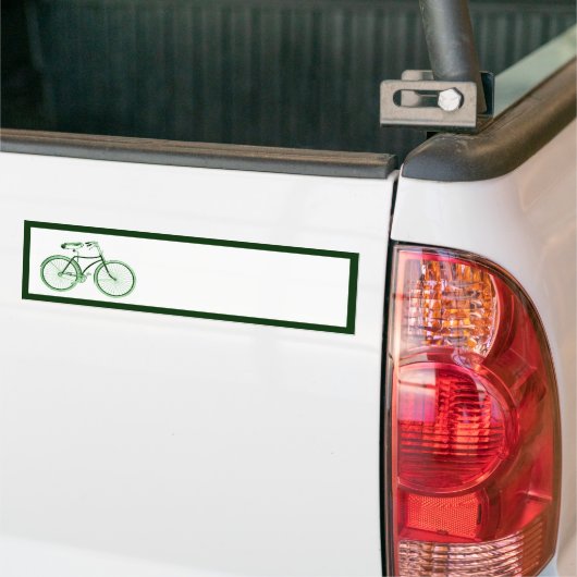 groene fiets bumpersticker (Op Truck)