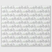 Groene fiets cadeaupapier (Vlak)