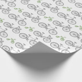 Groene fiets cadeaupapier (Hoek)