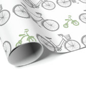 Groene fiets cadeaupapier (Rol Hoek)