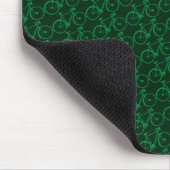 groene fiets . fietsen koel muismat (Hoek)