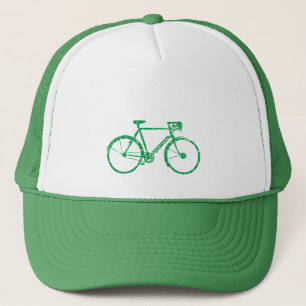 groene fiets . fietsen koel trucker pet