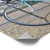 Groene fiets in het Paleis Christiansborg, Kopenha Poster (Hoek)