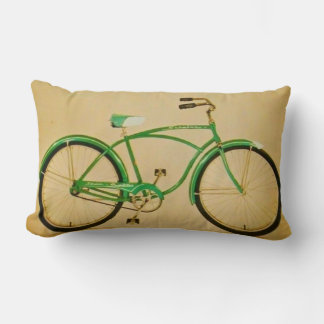 groene fiets Lumbar Pillow Kussen