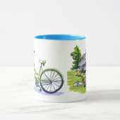 groene fiets met Stoessel House Mok (Midden)