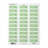 Groene fiets paar bruiloft retour adres label (Full Sheet)