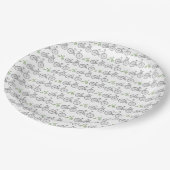 Groene fiets papieren bordje (Gekanteld)