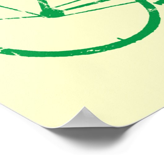 groene fiets poster (Hoek)