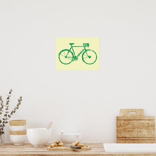 groene fiets poster (Keuken)