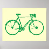 groene fiets poster (Voorkant)