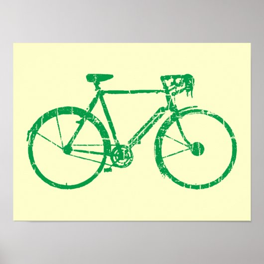 groene fiets poster (Voorkant)